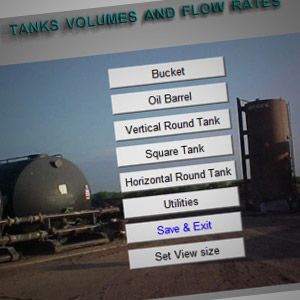 Tank Volumes Flow Rates Calculator 32 Bit