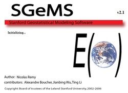 SGeMS (Stanford Geostatistical Modeling Software)